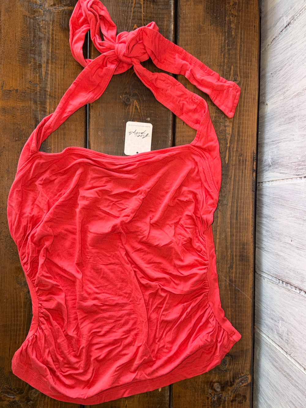 Free People Coral Tank Top